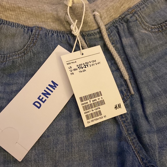 H&M Boys Denim Jeans; Elastic Waist; Size 18-24 months; New with tags. - Picture 2 of 3